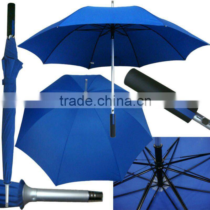 22"16k watermark printing umbrella,walking stick rain umbrella,crutch umbrella
