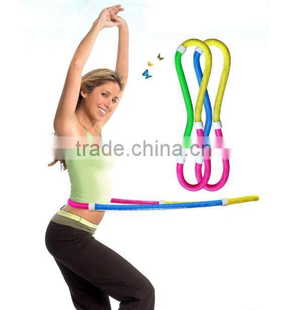 2015 the newest type PVC elastic hoola hoop/ elastic hula hoop with high quality