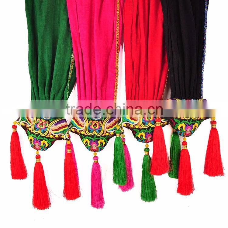 china alibaba embroidery silke shawls ladiese scarves chiffon hijob fashion with tassel
