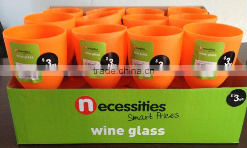 Picnic wine glass Wine cup Wine goblet (Orange 151C) #TG1008EG