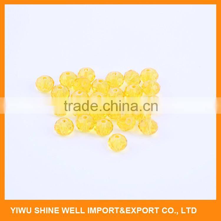 Latest trendy style crystal glass round beads from manufacturer