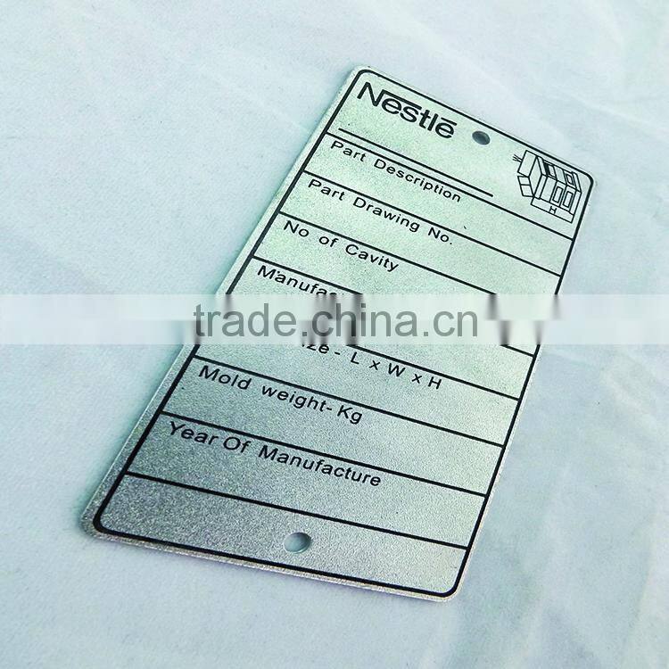 Supplier anodized aluminum nameplates