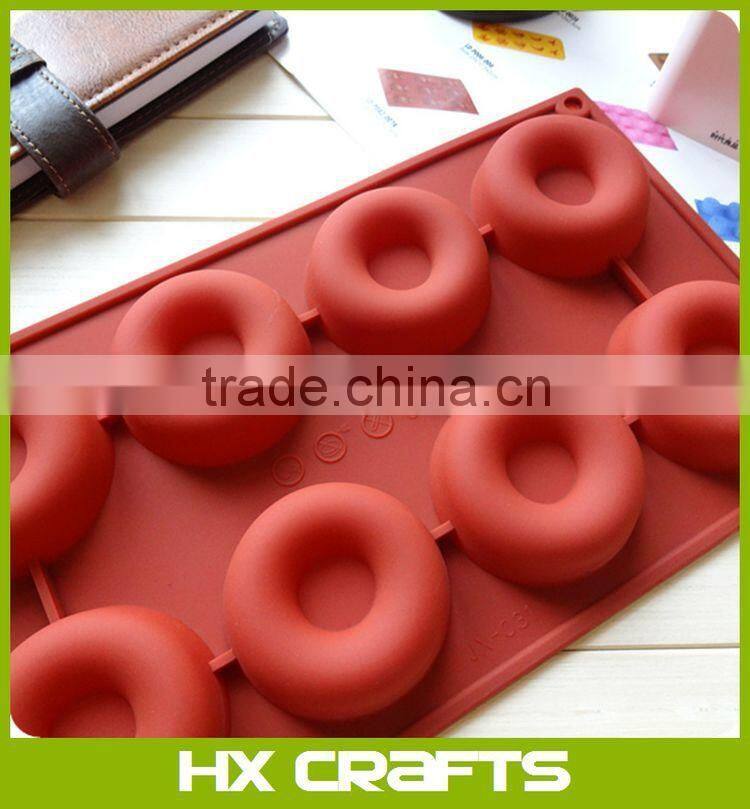 8-Cavity Round Cylinder silicone mold for Handmade Soap, Cupcake, Bread, Loaf, Muffin, Brownie, Cornbread, Cheesecake, Pudding