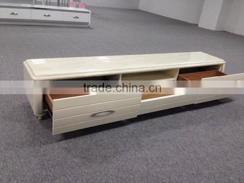 High gloss TV stand living room furniture