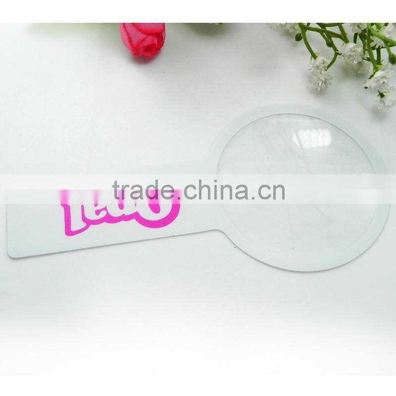 Cheaper cute magnifier pvc magnifying glass plastic fresnel magnifying lens