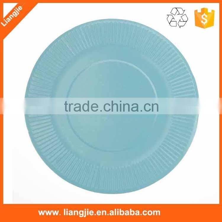 Disposable colorful printing dish ,custom fancy paper plate