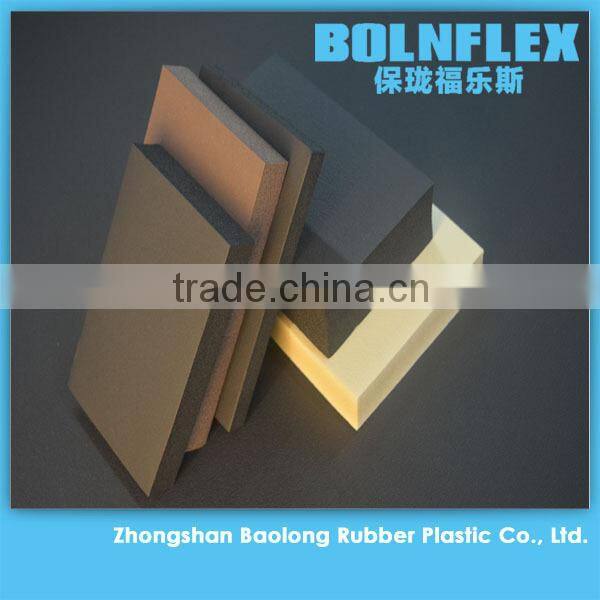 High Density Rubber Foam Board Insulation Heat Resistant Foam Thermal Insulation