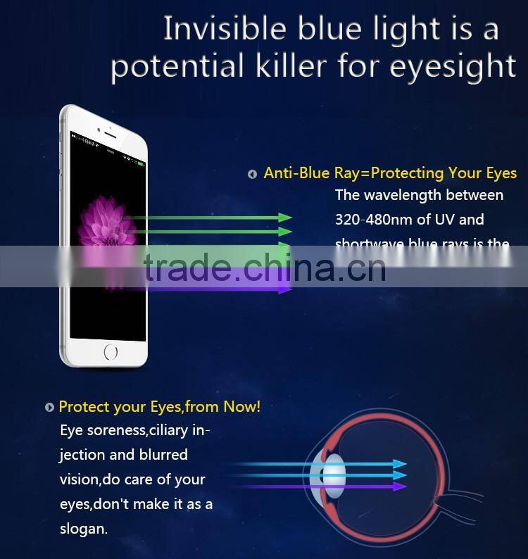 New Arrival 0.33MM 2.5D 9H Anti Blue Light Silk Printing Full body Tempered Glass Screen Protector for iPhone 6 tempered glass