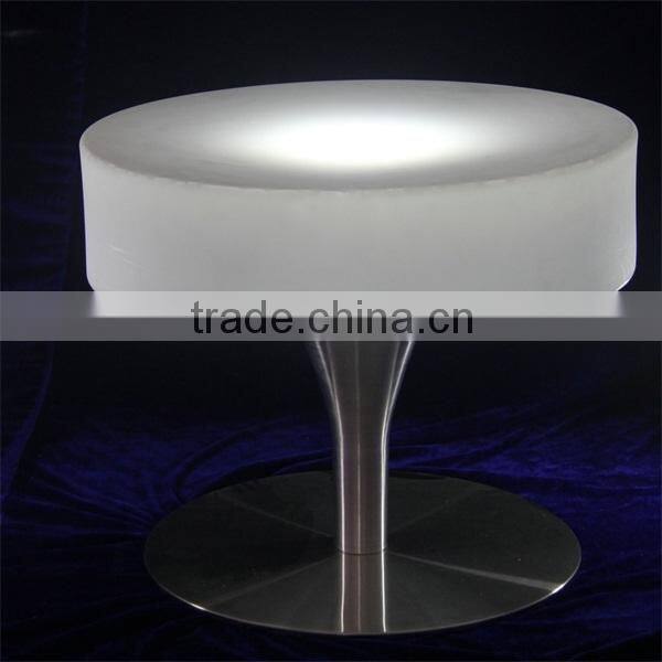 Mutli color change plastic LED Illuminated Round Table