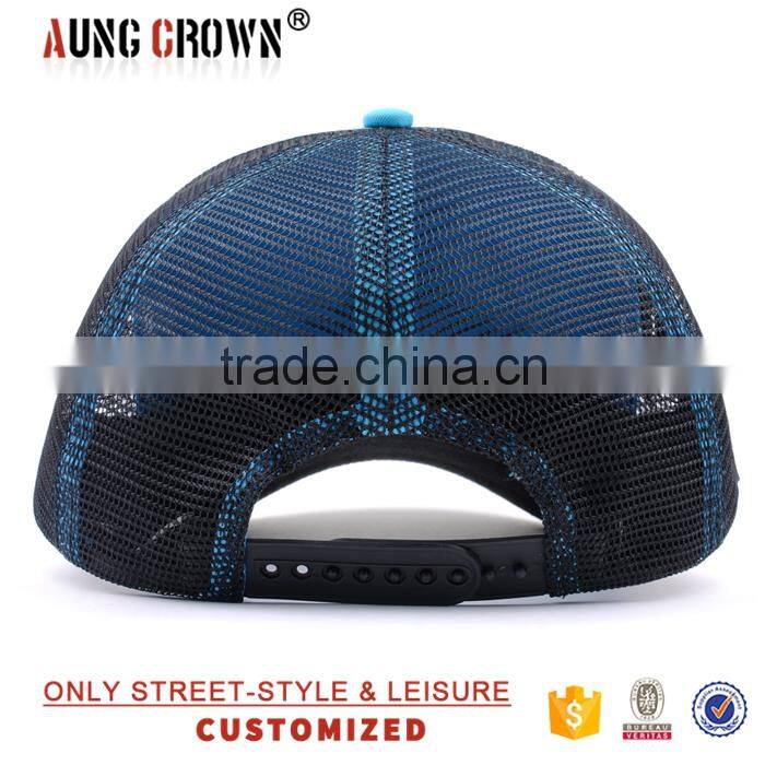 Custom wholesale flat brim cheap trucker cap printing
