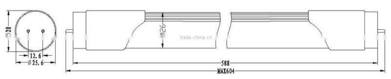 UL CUL DLC 600mm 900mm 1200mm 1500mm T5 T8 LED tube