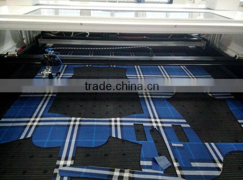 Vision Laser Cutting System for Patterned Fabrics Marker Matching