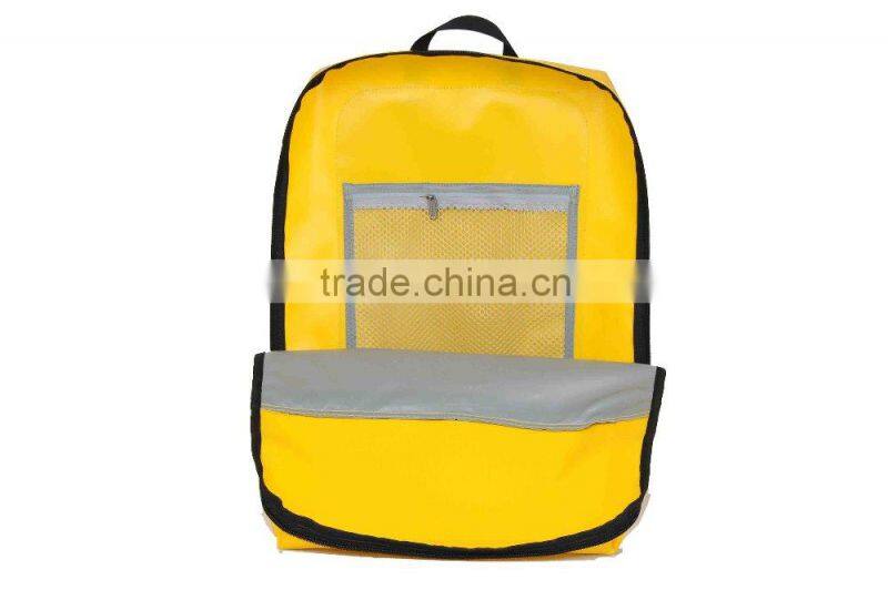 Custom Logo PVC Bag with Zipper Pocket Outdoor Tarpaulin Backpack