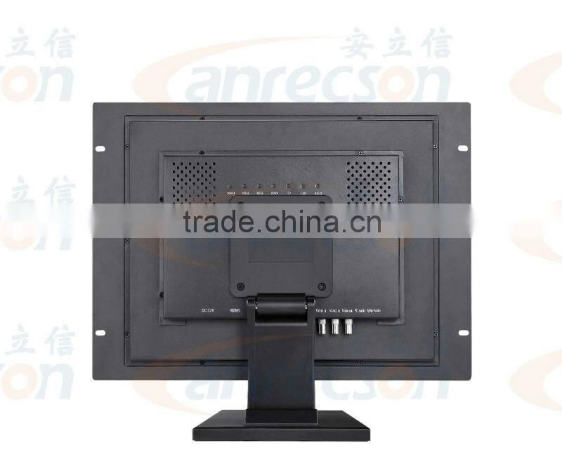 19" rack mount lcd industrial monitor rack mount lcd monitor with VGA,DVI,HDMI