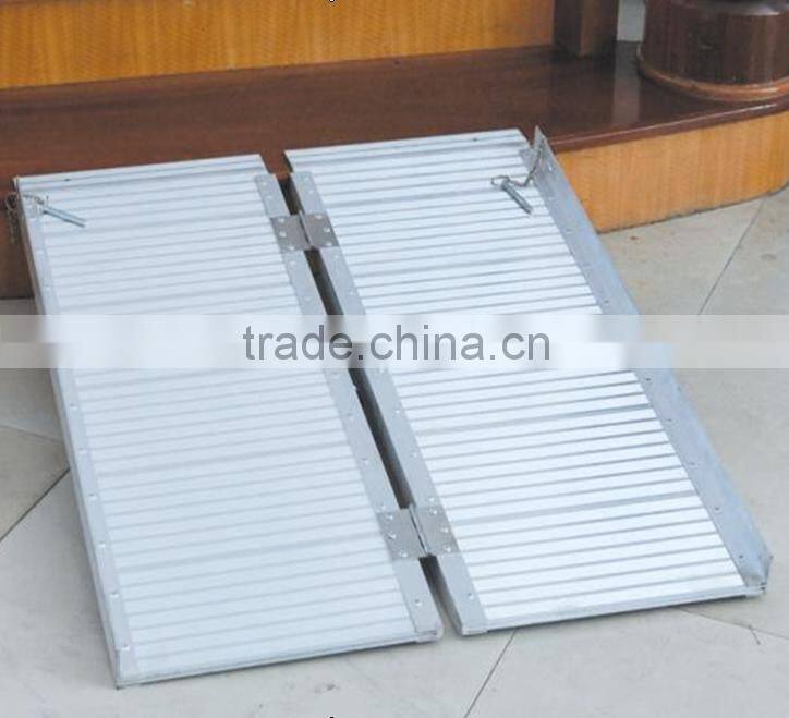 Folding Portable Suitcase Mobile Ramp Wheelchair Threshold Ramp Aluminum Floor Tiles Ramp