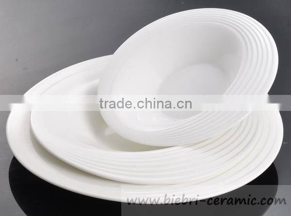 7 inch Super White Microwave Safety Decal Decorative Soup Porcelain Bowls