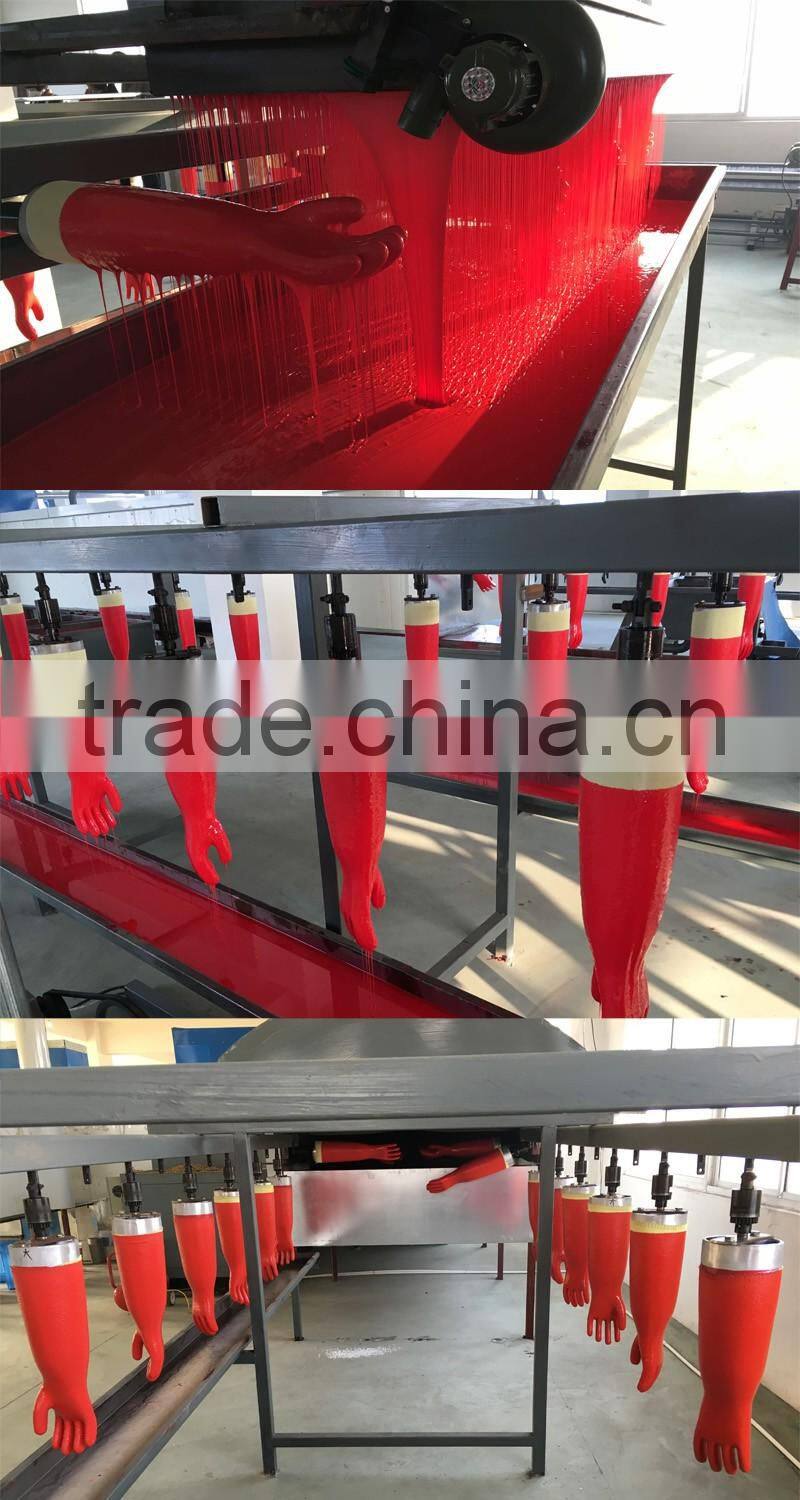 Professional design aramid liner PVC coated cut resistant gloves