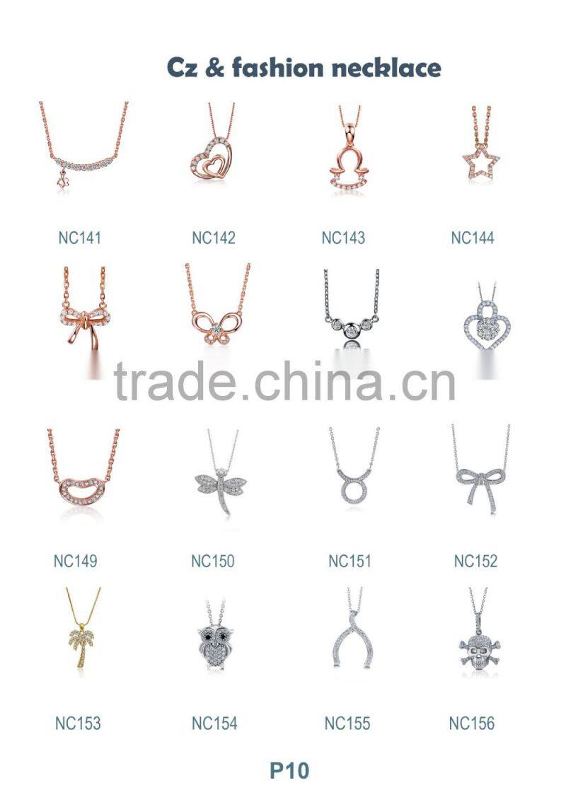Latest cute cat design womens jewelry necklace