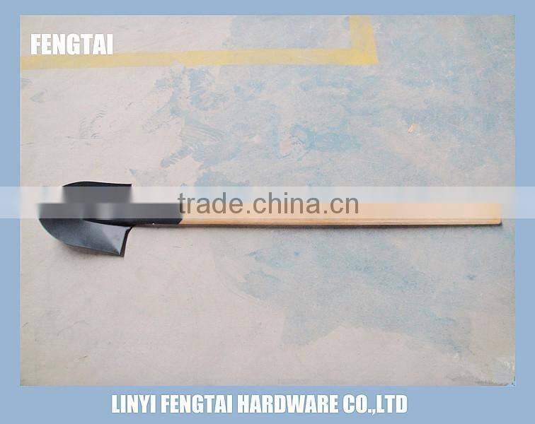 Farm Tool S518 Round Long Wooden Handle Shovel