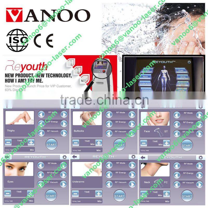 Shanghai-made Multi-Frequence RF vacuum equipment/Cellulite Treatment/Skin lifting/Body contour beauty machine