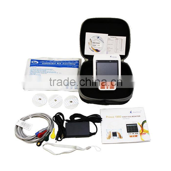 Portable Easy ECG EKG Handheld Heart Rate Monitor Sensor PRINCE 180D -Maggie