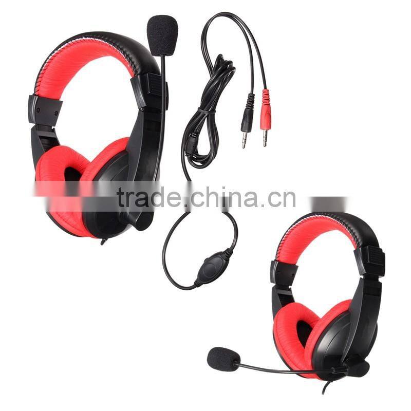 Gaming Headphone 3.5mm Surround Stereo Headset Headband Headphone with Mic for PC Laptop Low Bass Wired Headset