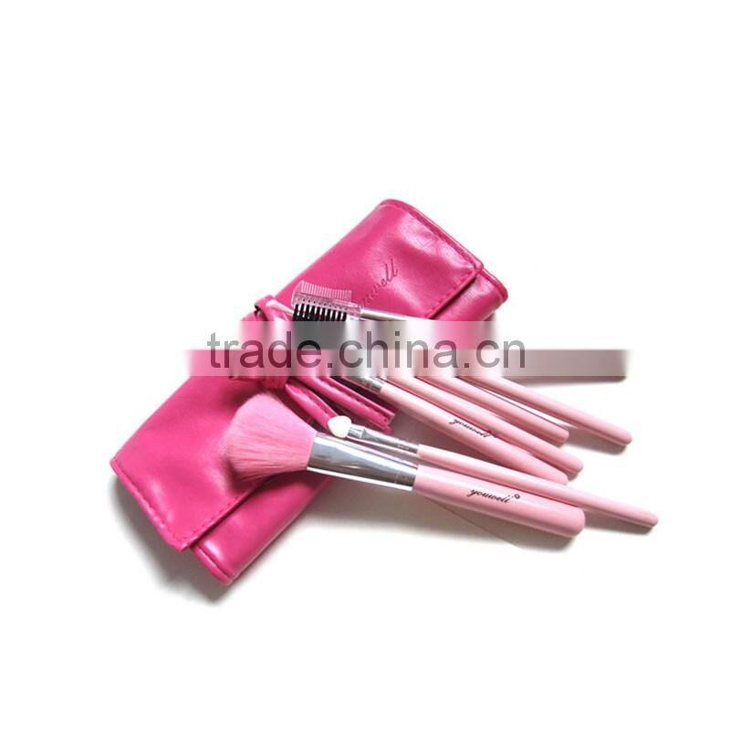 Fine 7pcs per set makeup set exquisite cometic makeup set synthetic filber hair makeup brush for beginners