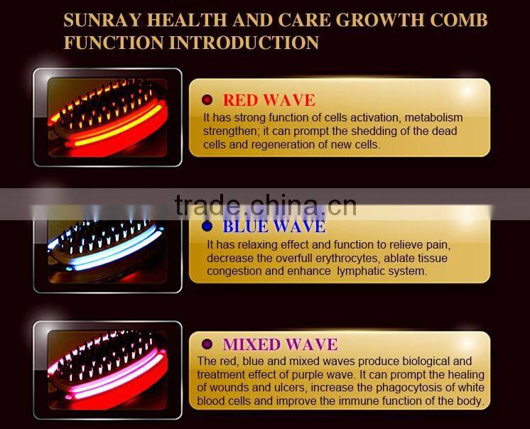 Hot sale and unique hair growth comb laser massage comb