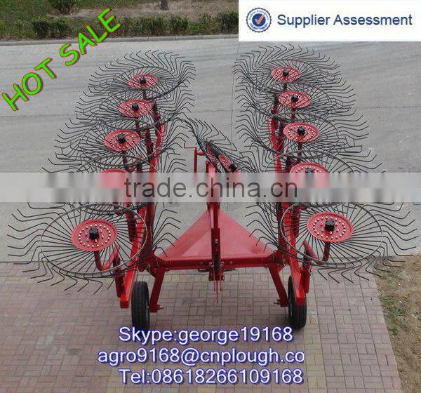Tractor 4 discs leaf grabber rake for sale