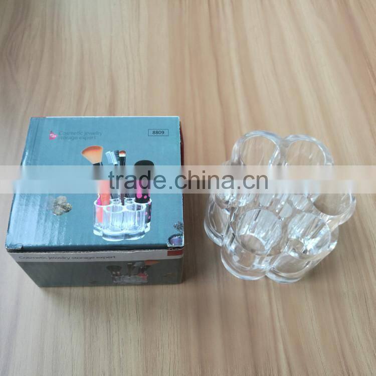 2016 Hot Sell Flower Shape Acrylic Cosmetic Jewelry Storage Organizer