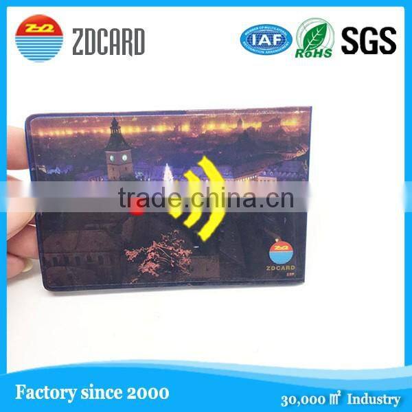 Wholesale soft PVC card holder with RFID blocking performance