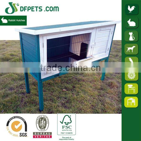 DFPETS DFR037GW Waterproof Single Layer Wooden Rabbit Hutches