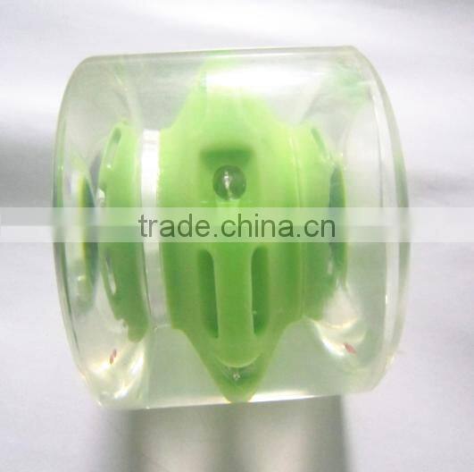 custom Flashing led PU longboard wheels