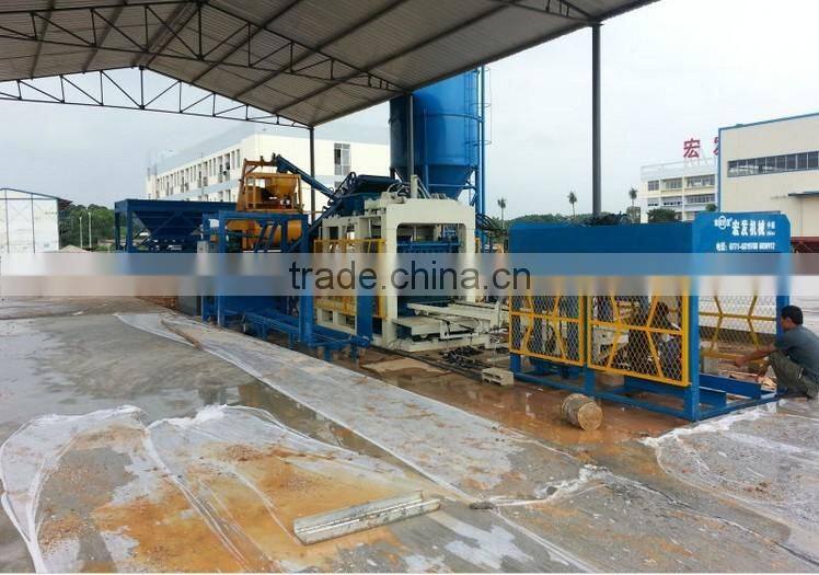 concrete brick making machinery QT9-15 cement brick production line hollow block making machine QT9-15