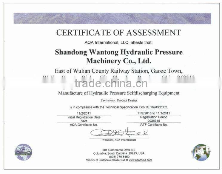 hydraulic cylinder for marine use