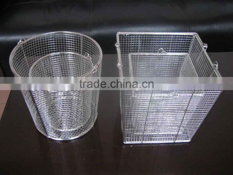 industrial carbon steel stainless steel woven wire mesh basket