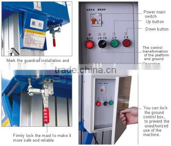 Factory price 10m - 14m Aluminum Aerial Work platform