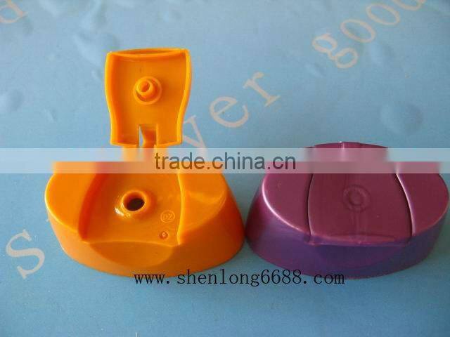 Plastic mushroom flip top bottle cap