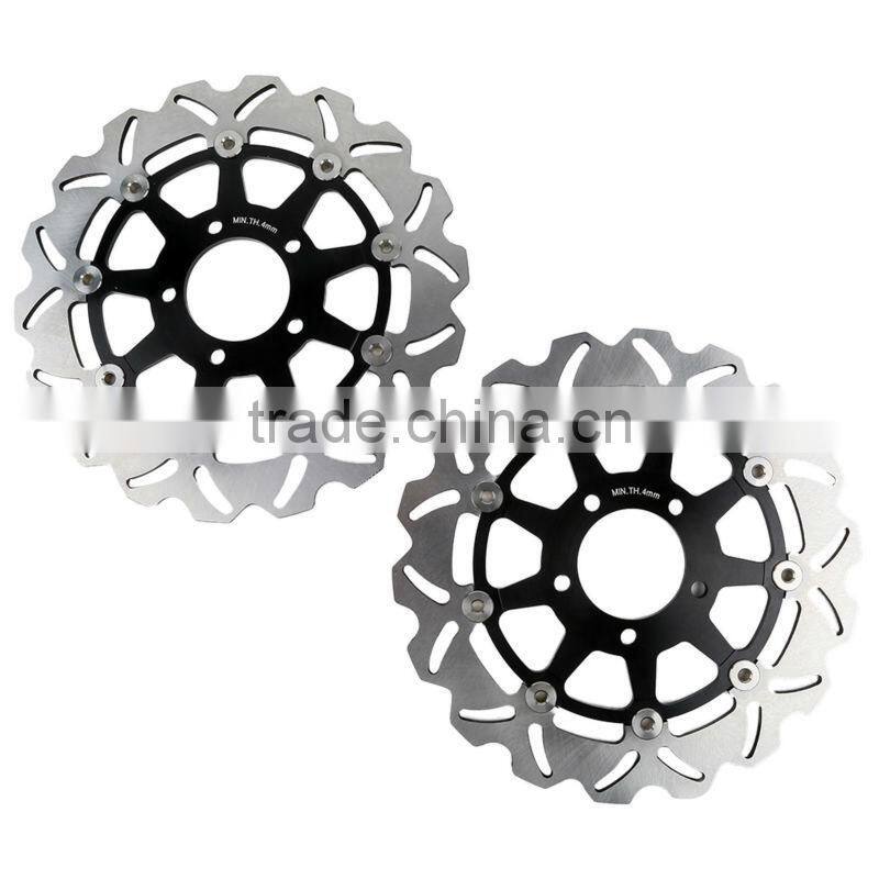 2 PCS Front Brake Disc Rotors For Suzuki GSX R GSX-R 1000 2003 2004 Brand New
