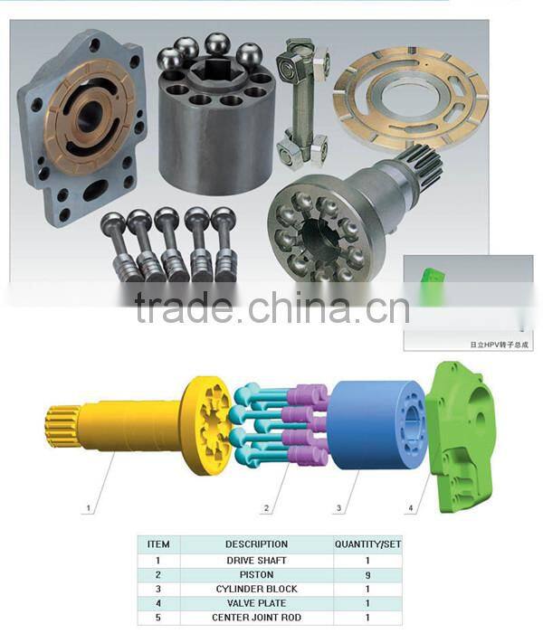 Hydraulic Piston Pump Parts for Hitachi Series HPV125B HPV102 / 116 / 118