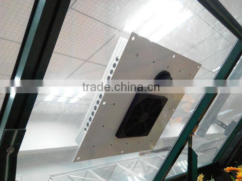 grand technology 8W 12v dc solar fan for greenhouses use