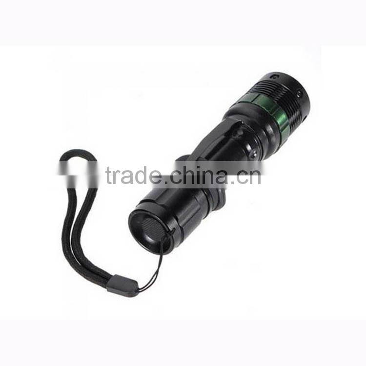 Hot selling zoom rechargeable aluminium LED flashlight tactical flashlight