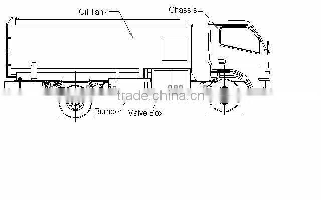 6x2 JieFang 25000ltrs heavy fuel oil truck tanker