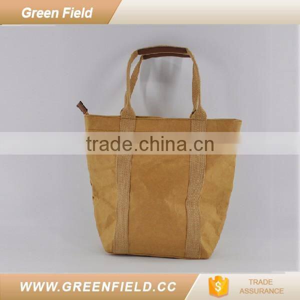 Green Field disposable washable paper tote bag handbags 2017
