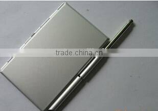Card Holder With Note & Pen Promotional / Aluminum Note Book