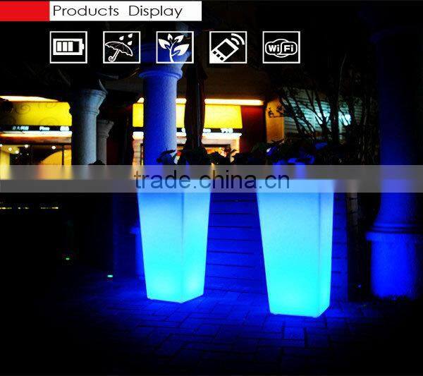 Factory direct sale RGB color changing remote control flower pot