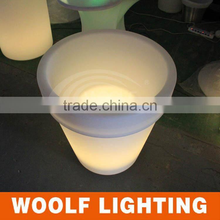 waterproof housing decorative led small flower pot
