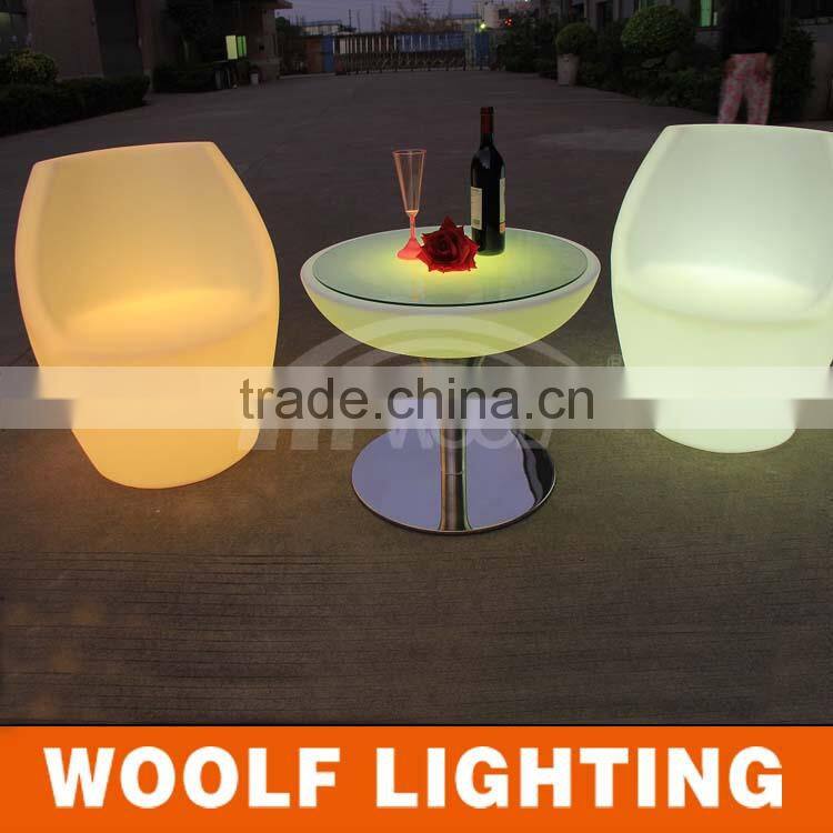 Fashional Bar Nightclub Round Glow LED Table