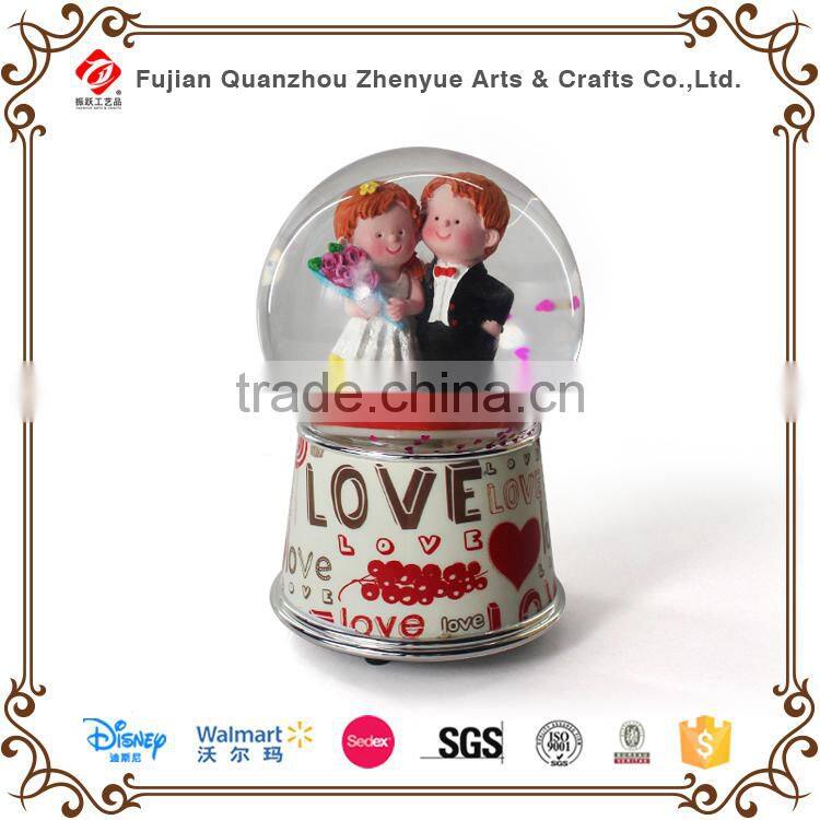 2015 cute yard musicial snow globes