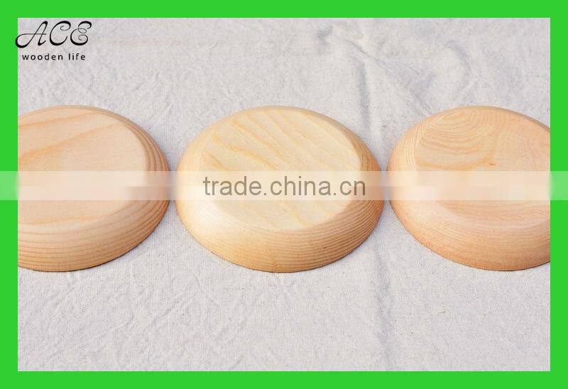 Custom round wood plate Round wooden tray Wood plate
